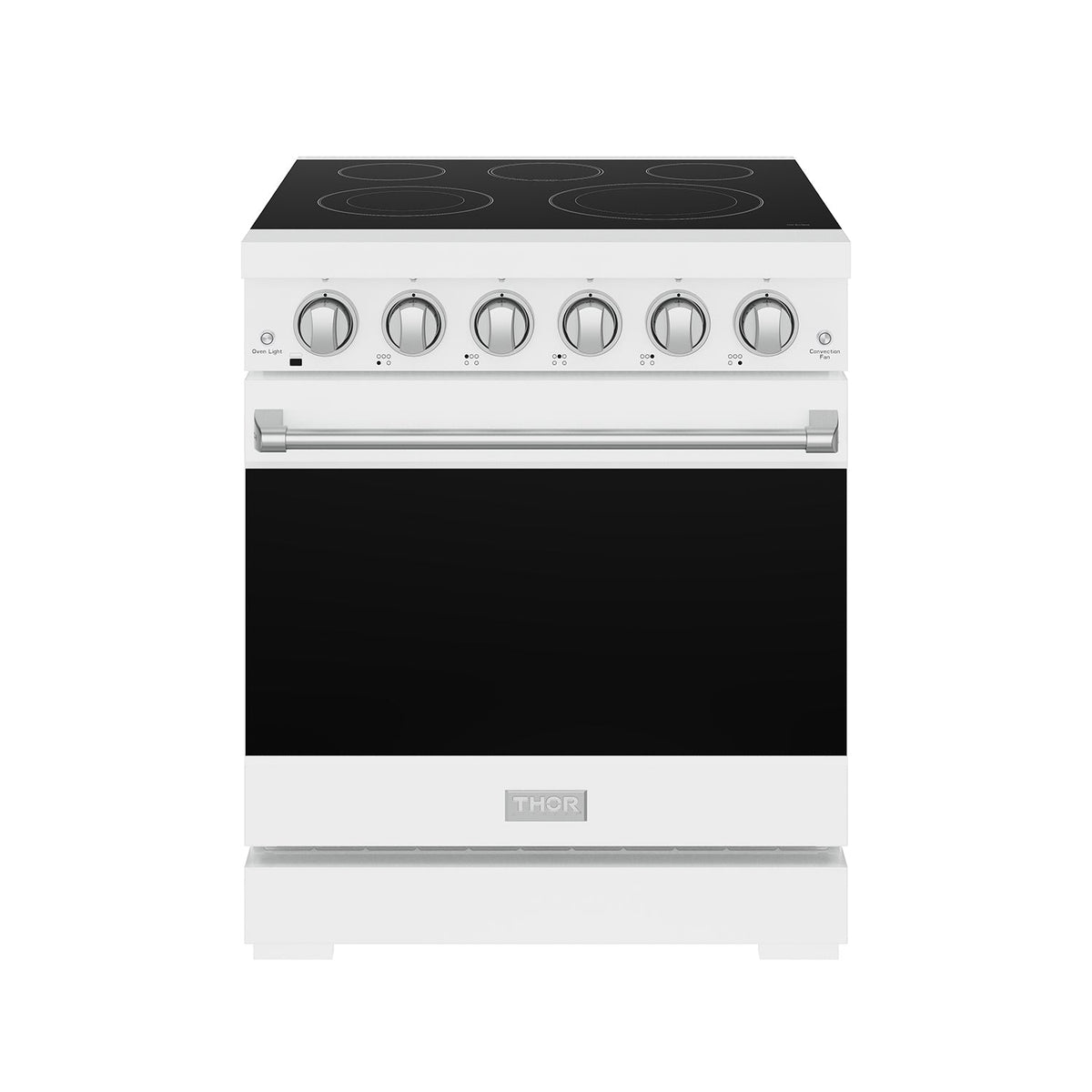 30 Inch Professional Electric Range With Precision Knob Control In White Gordon Ramsay Series