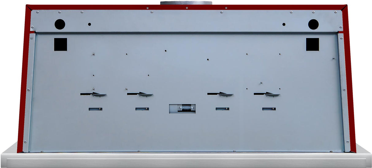Majestic 40 Inch Burgundy Wall Mount Convertible Range Hood