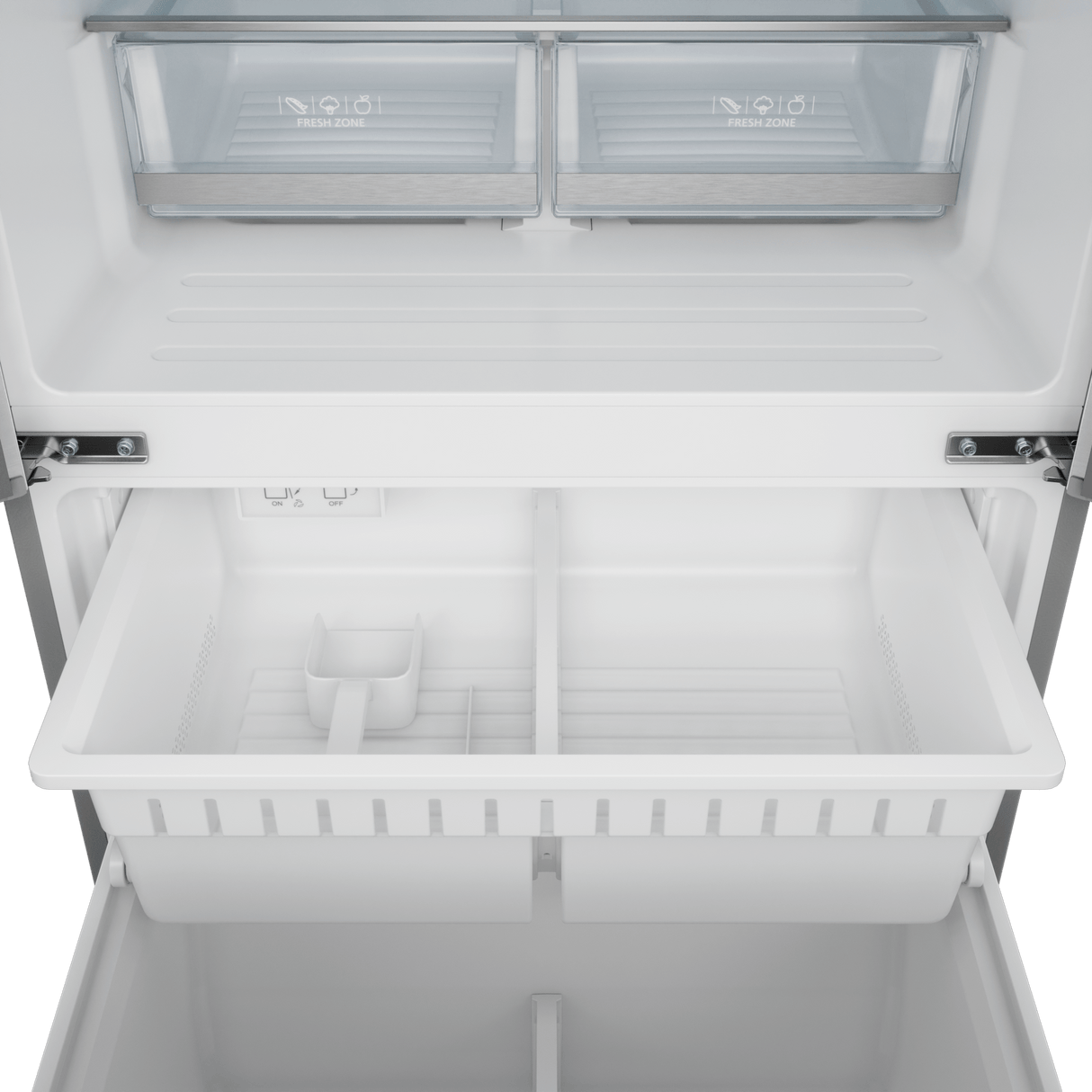 30 Inch 17.5 Cu Ft French Door Counter Depth Refrigerator With Ice Maker In Stainless Steel/black Gordon Ramsay Series