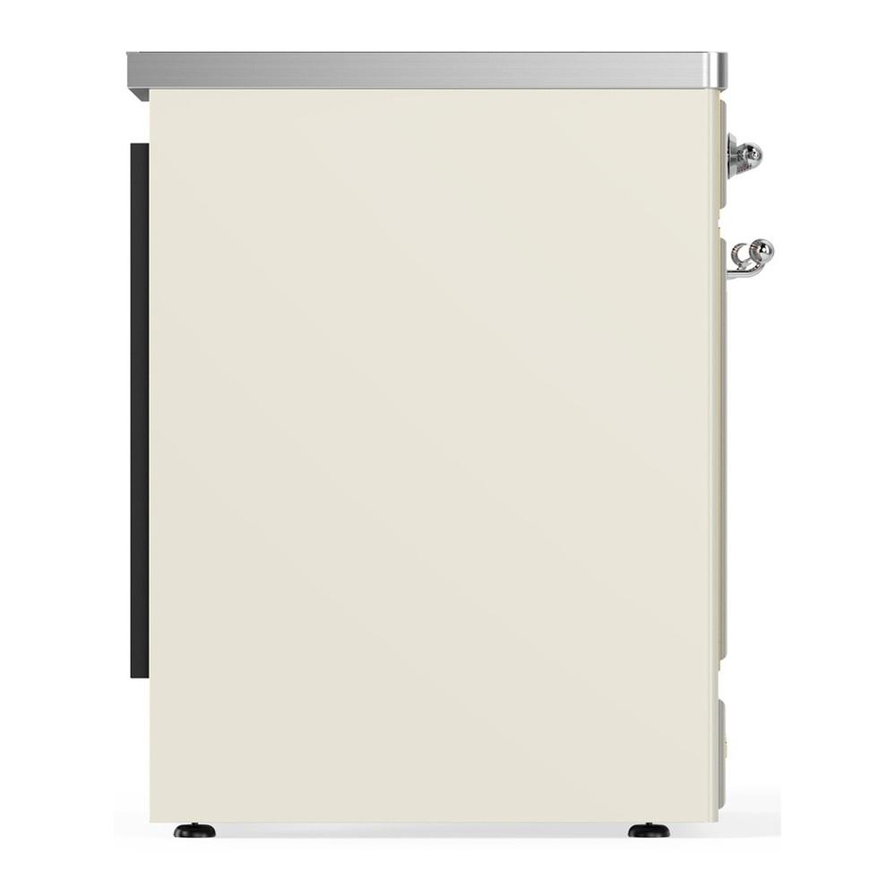 ILVE UMIB30QNR3AWC Majestic III 30 inch Induction Range with 4 Elements, 4 cu. ft. Oven Capacity (Solid Door, Antique White, Chrome)