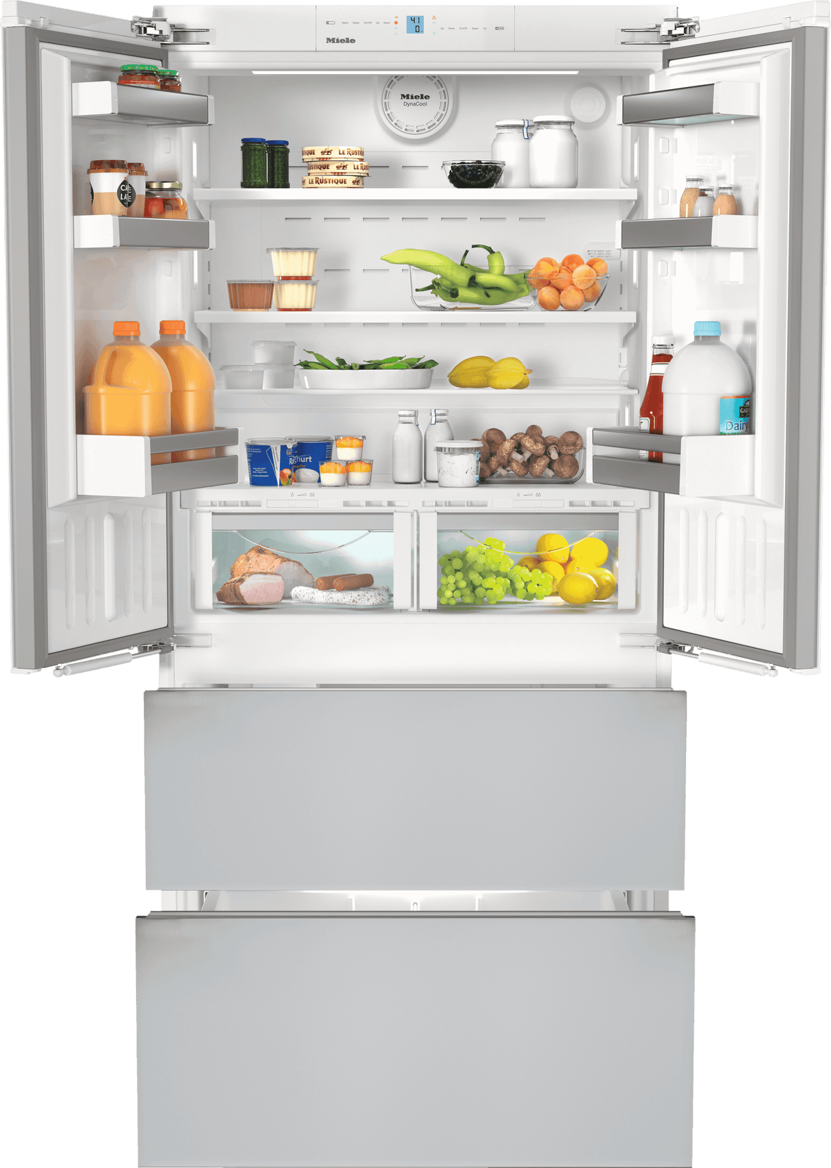 KFNF 9959 iDE - FrenchDoor Bottom-mount Units maximum convenience thanks to generous large capacity and ice maker.