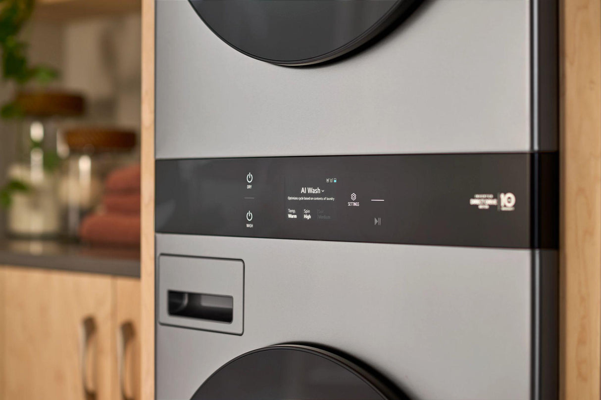 LG STUDIO WashTower™ with 5.0 cu.ft. Washer & 7.4 cu.ft. Dryer - Essence White