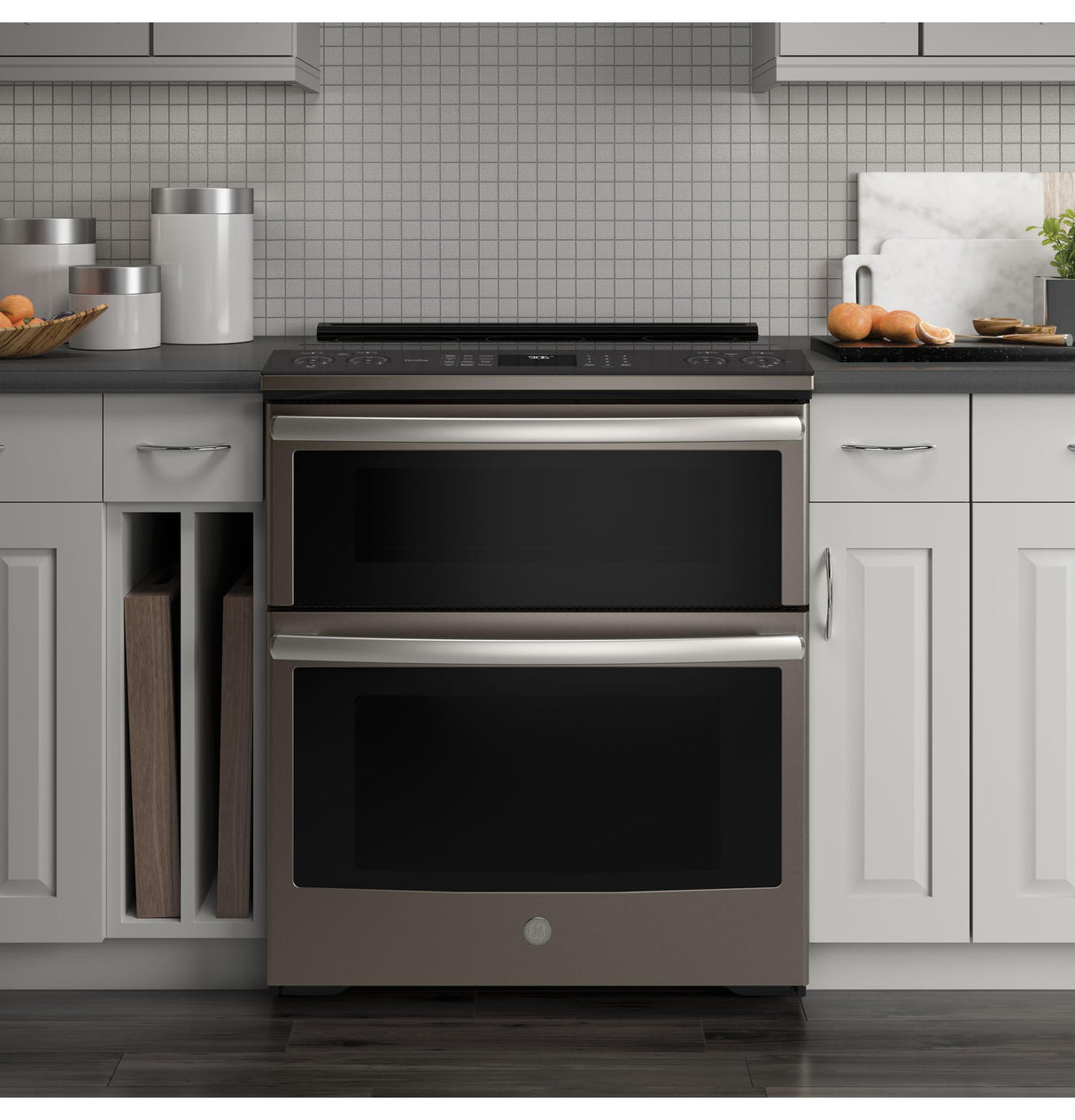GE Profile™ 30" Smart Slide-In Electric Double Oven Convection Range