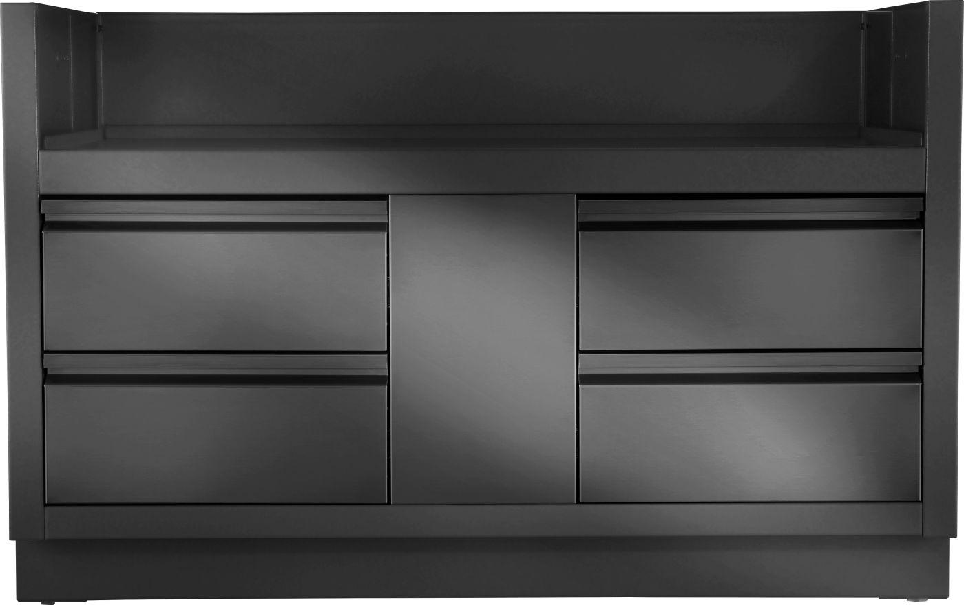 OASIS Under Grill Cabinet for Built-in Prestige PRO 825, Matte/Matt Black