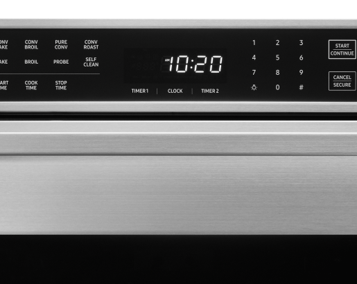 30" Single Wall Oven, Silver Stainless Steel with Pro Style Handle
