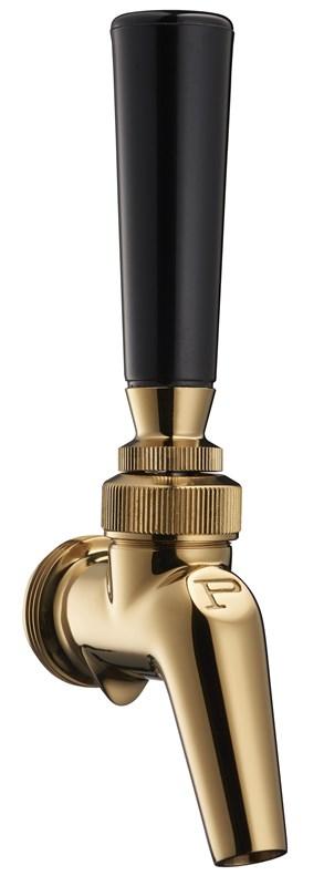Stainless steel forward sealing faucet with tarnish-free brass exterior