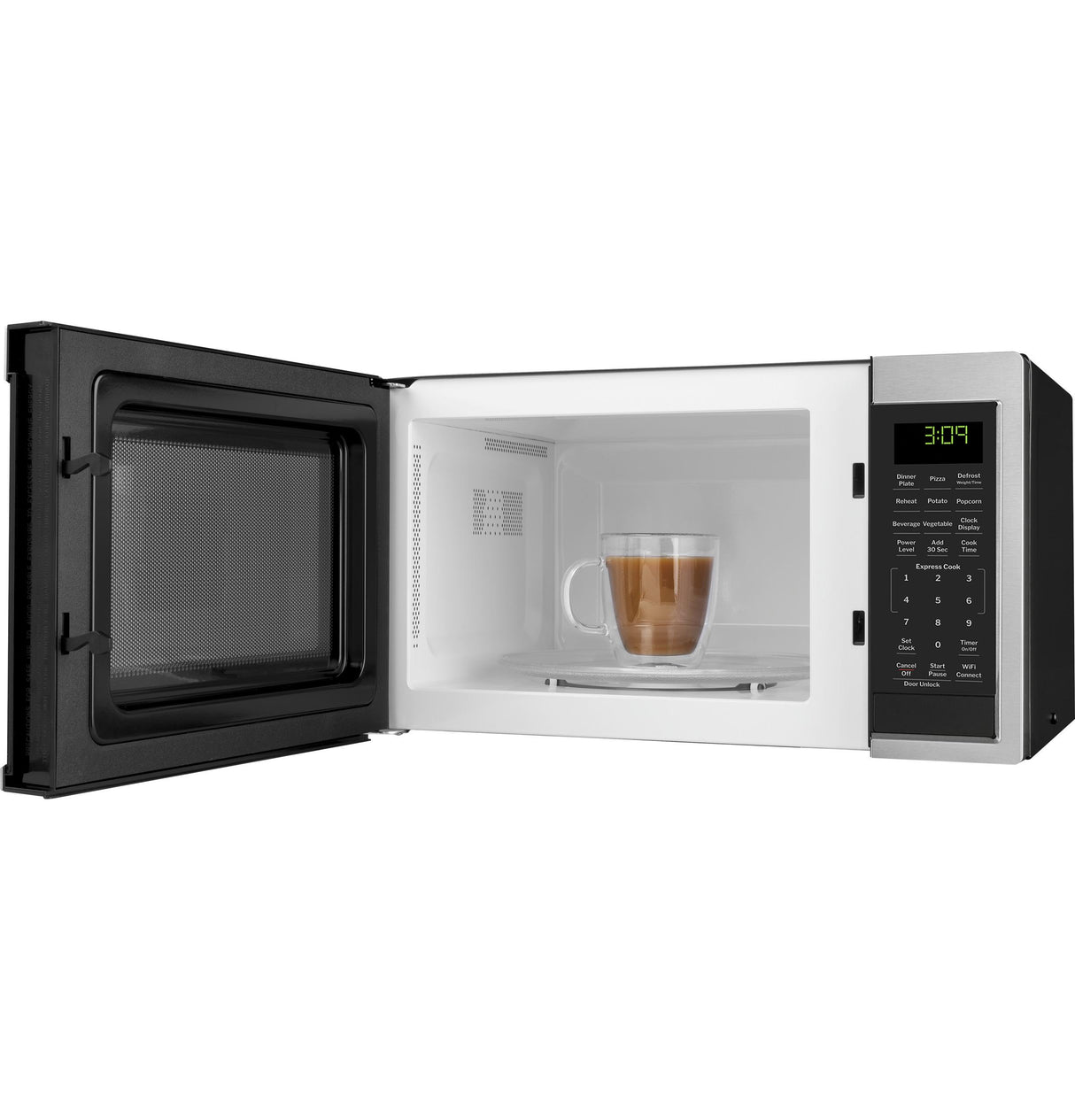 GE® 0.9 Cu. Ft. Capacity Smart Countertop Microwave Oven with Scan-To-Cook Technology
