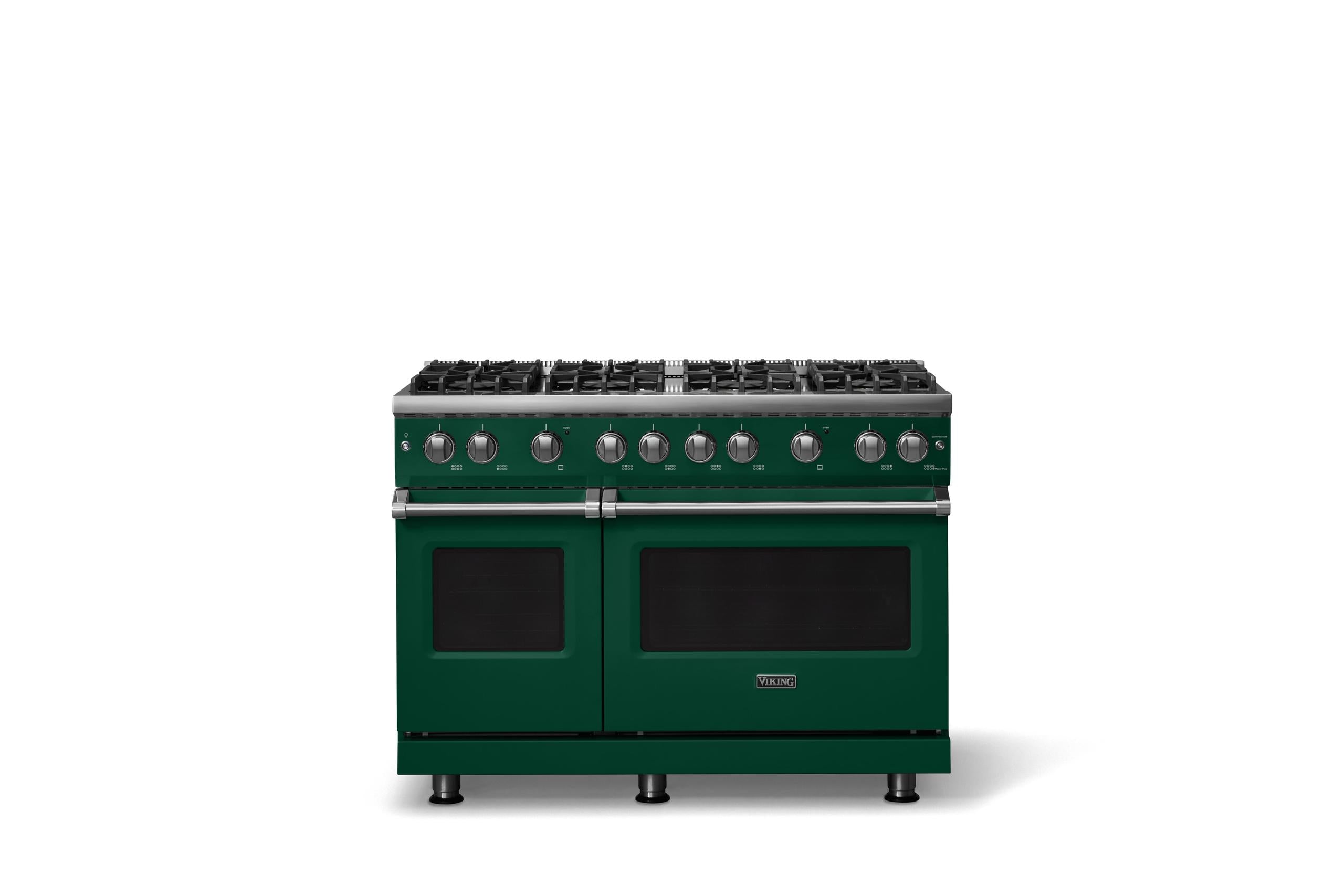 48"W. Sealed Burner Gas Range (Burner: 8b, Finish: Ivy, Trim: Polished Chrome, Fuel: Propane)
