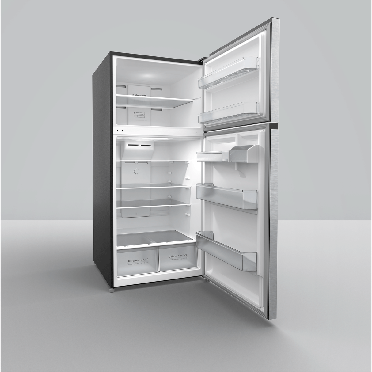 Element Electronics 18.1 cu. ft. Top Freezer Refrigerator - Stainless Steel, ENERGY STAR (EATG18200SS)
