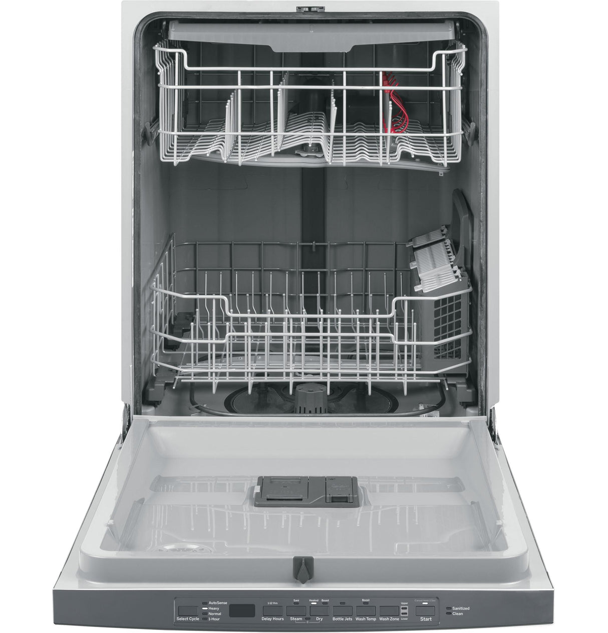 GE® ENERGY STAR® Fingerprint Resistant Top Control with Plastic Interior Dishwasher with Sanitize Cycle & Dry Boost