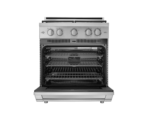 Gas Pro Range, Silver Stainless Steel, Liquid Propane