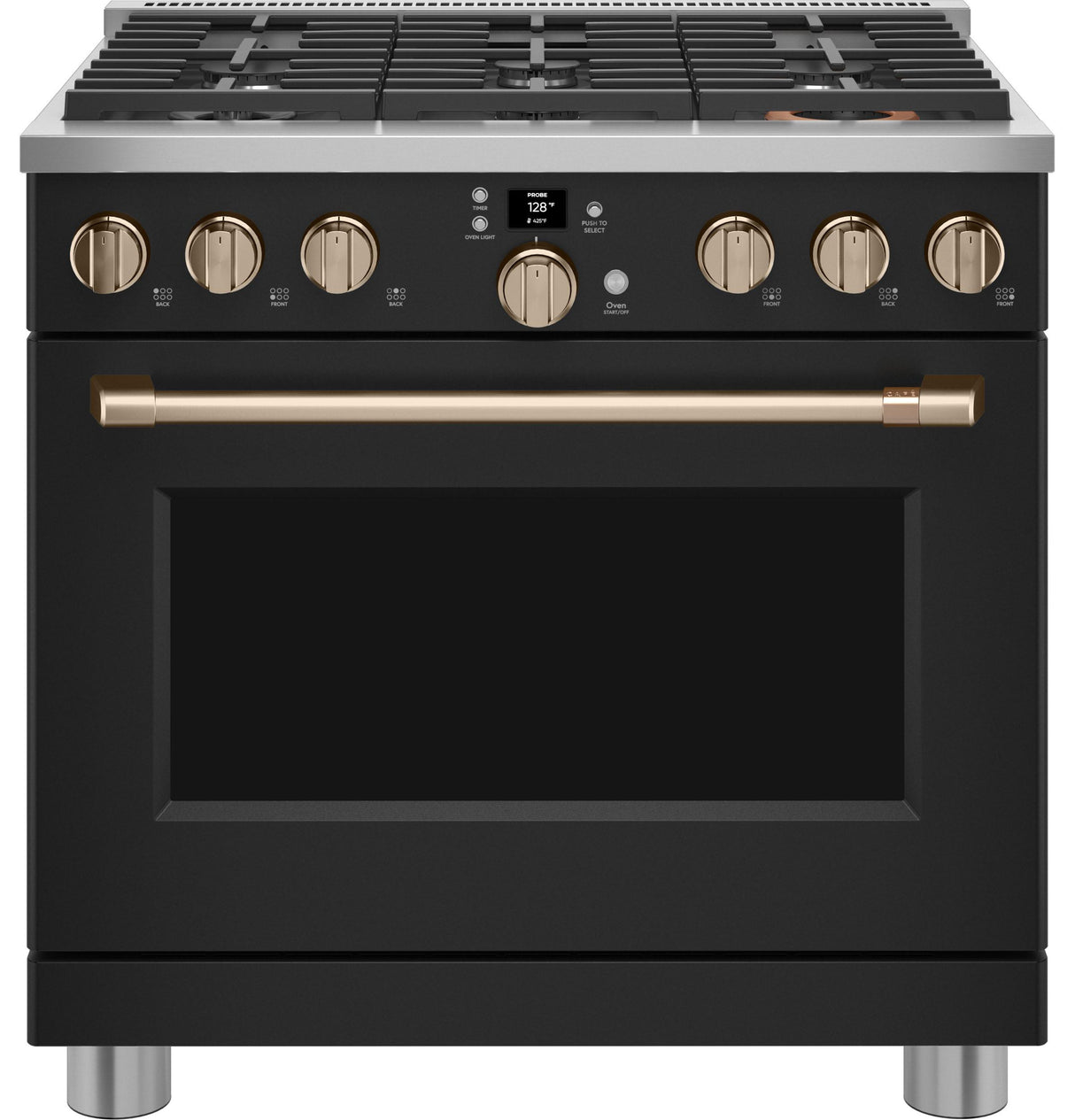 Café™ 36" Smart All-Gas Commercial-Style Range with 6 Burners (Natural Gas)