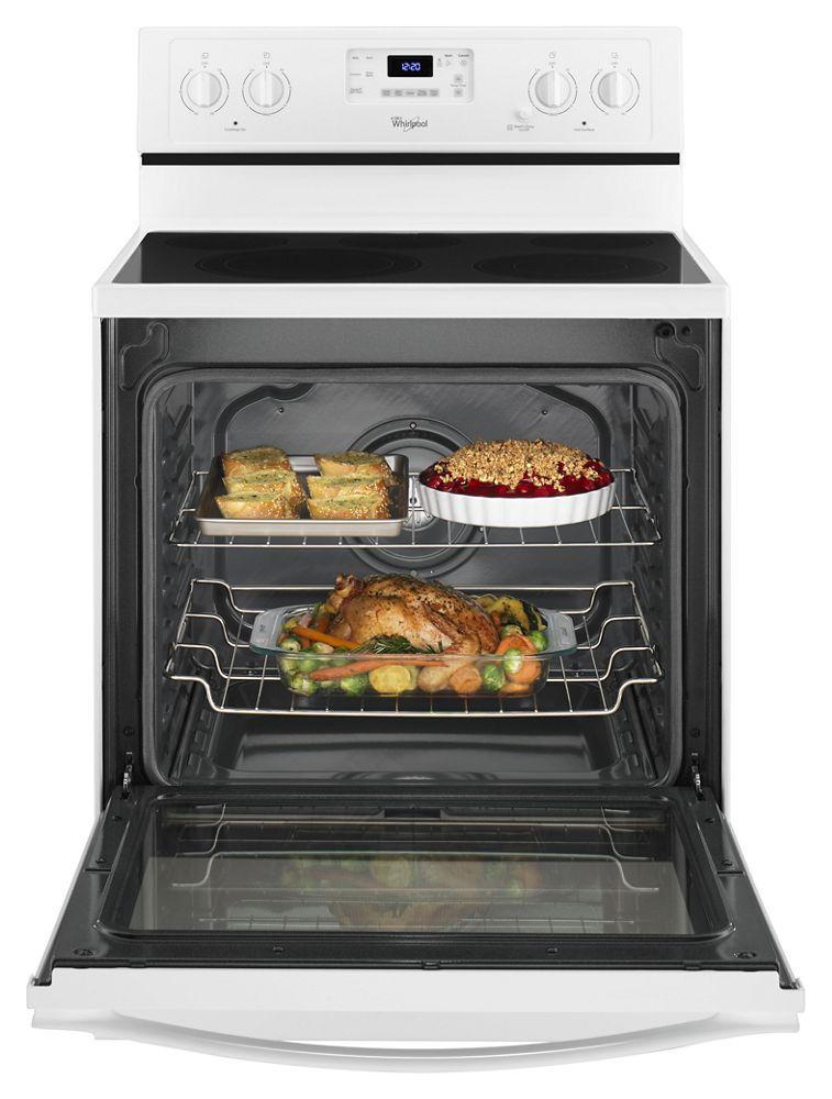 6.4 Cu. Ft. Freestanding Electric Range with AquaLift® Self-Cleaning Technology