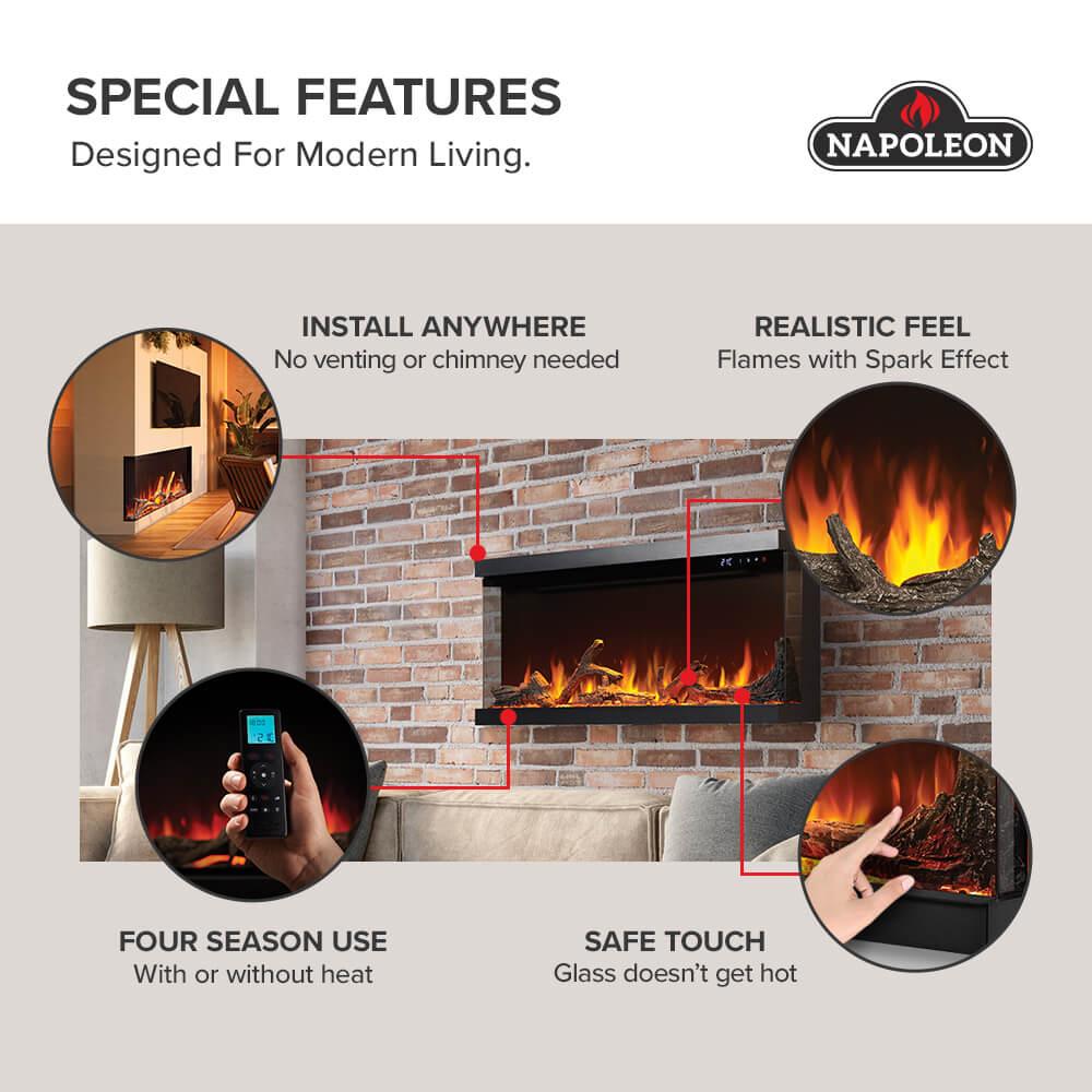 Astound? 50 FlexMount Electric Fireplace