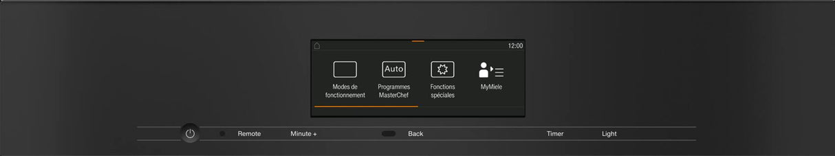 H 7840 BM AM Obsidian black - 24" compact speed oven in a perfectly combinable design with automatic programs and roast probe.