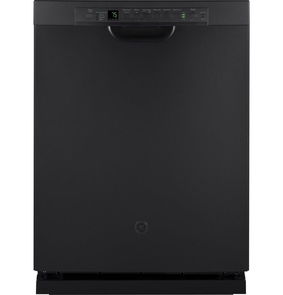 GE® Stainless Steel Interior Dishwasher with Front Controls