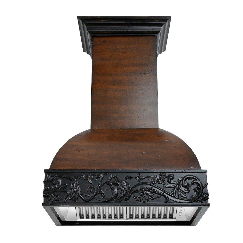 ZLINE 30" Designer Series Wooden Wall Range Hood with Crown Molding (393AH-30)