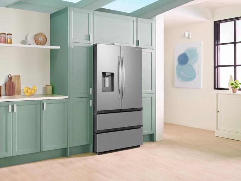 25 cu. ft. Mega Capacity Counter Depth 4-Door French Door Refrigerator with Four Types of Ice in Stainless Steel