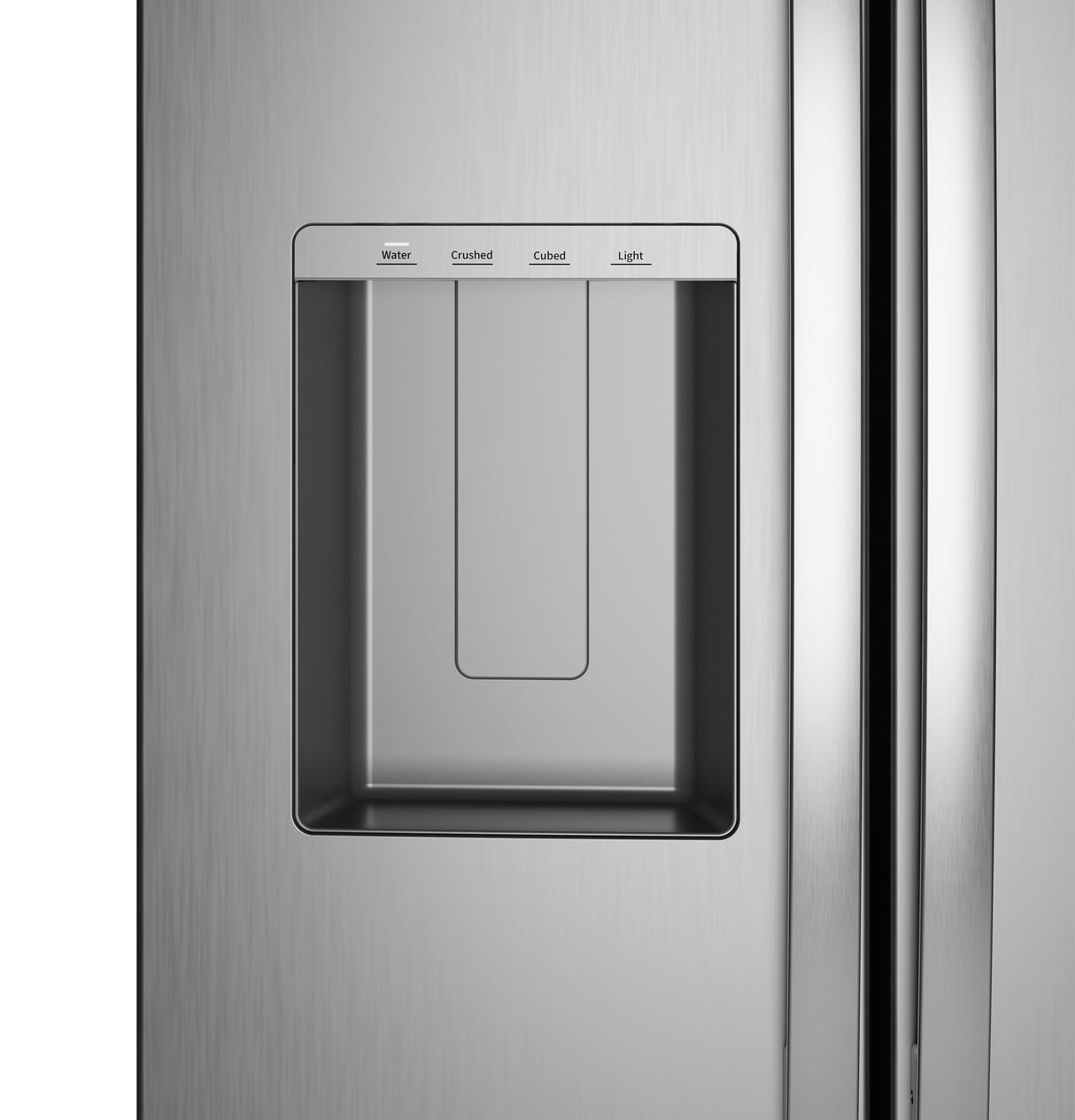 GE® 23.6 Cu. Ft. Counter-Depth Side-By-Side Refrigerator with Extra Tall Dispenser and In-Door Icemaker
