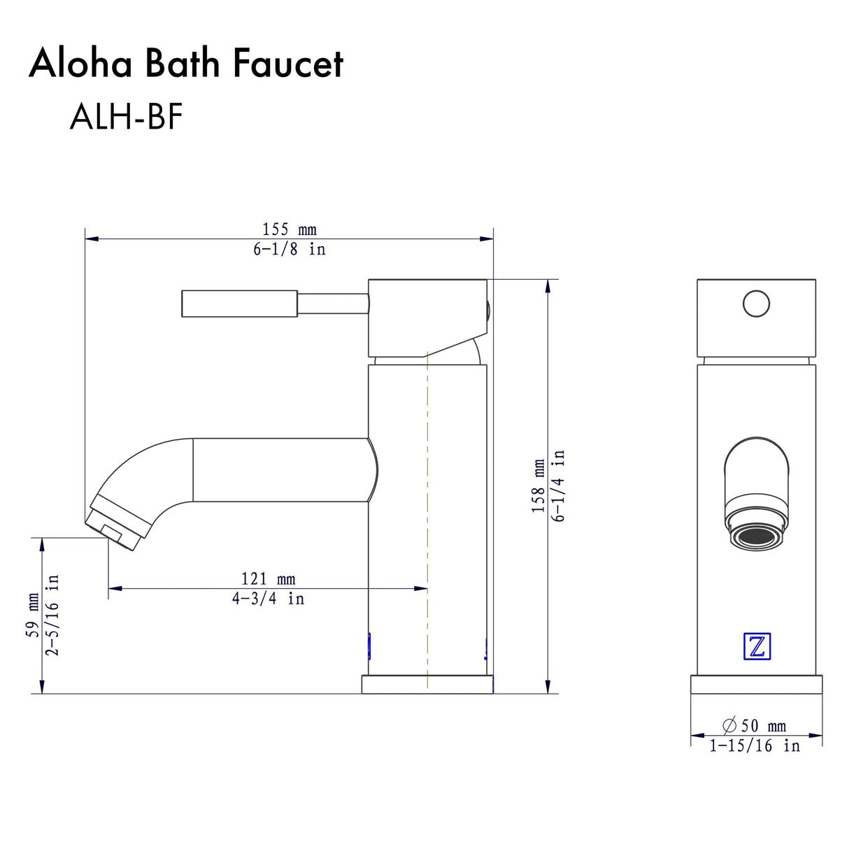 ZLINE Autograph Edition Aloha Bath Faucet in Polished Gold (ALH-BF-PG)