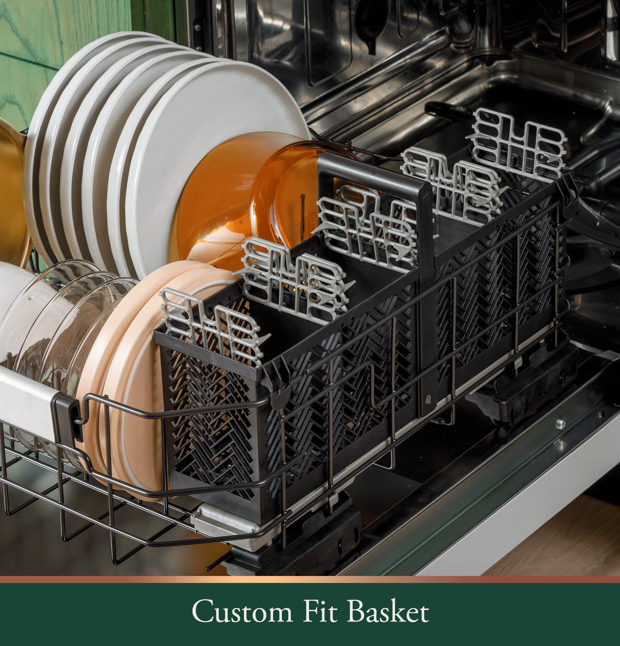 CAF(EBACK)™ CustomFit ENERGY STAR® Panel-Ready Stainless Interior Smart Dishwasher with Ultra Wash Top Rack and Dual Convection Ultra Dry™
