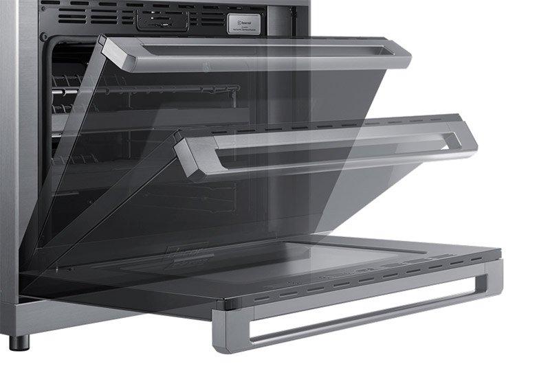 36" Pro Dual-Fuel Steam Range, Silver Stainless Steel, Natural Gas
