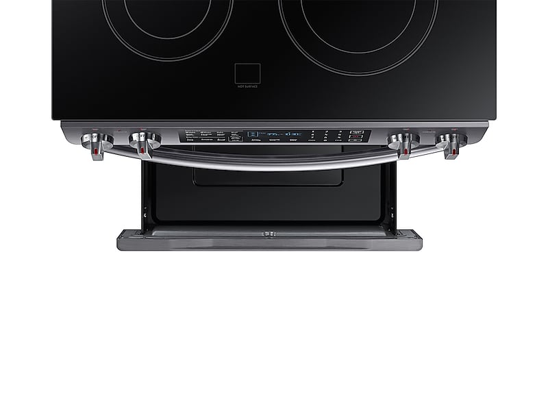 5.8 cu. ft. Slide-In Electric Range in Black Stainless Steel