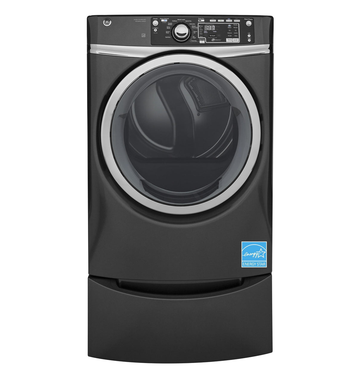 GE® 8.3 cu. ft. Capacity Front Load Gas ENERGY STAR® Dryer with Steam