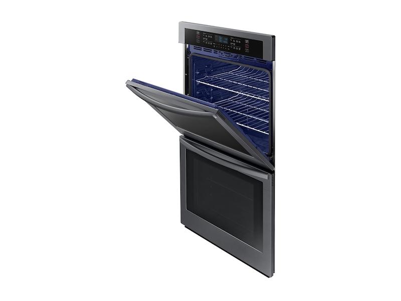 30" Double Wall Oven in Black Stainless Steel
