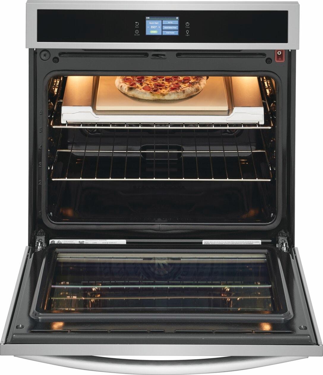 30" Single Electric Wall Oven with Stone-Baked Pizza