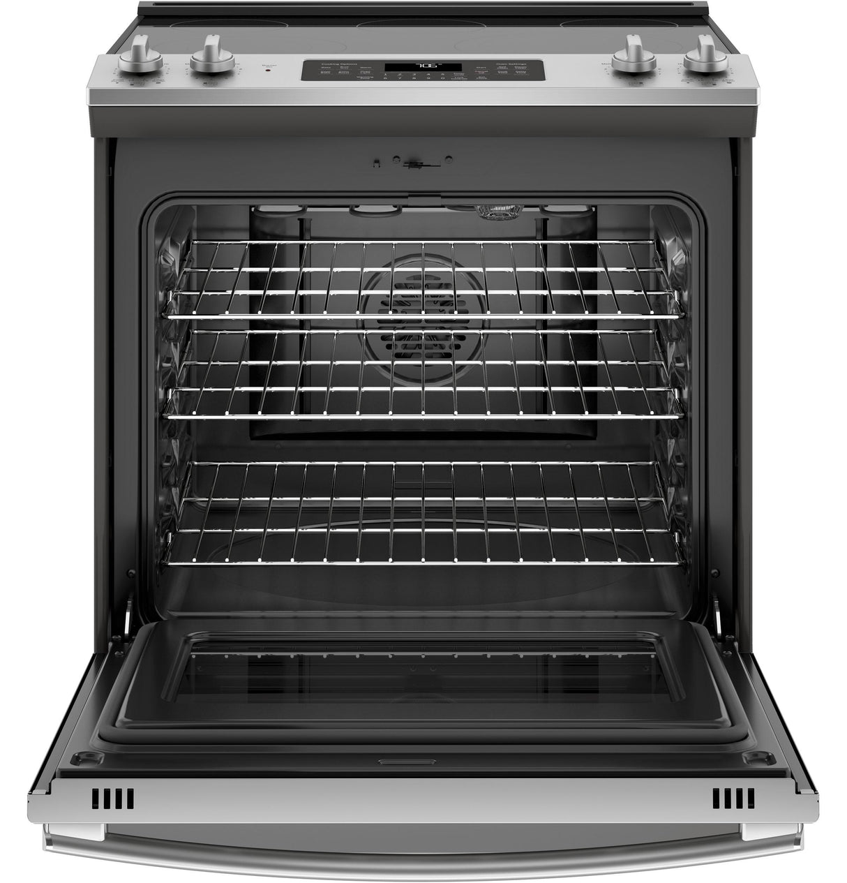 GE® 30" Slide-In Electric Convection Range