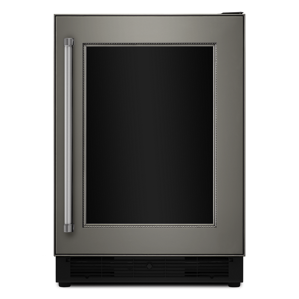 24" Panel Ready Beverage Center with Glass Door