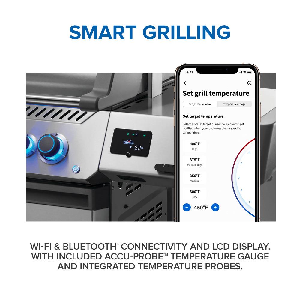 Prestige 665 Connected RSIB with Infrared Side and Rear Burner , Propane, Stainless Steel