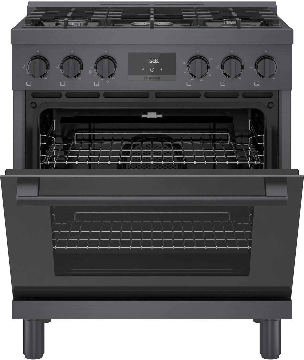 800 Series Gas Freestanding Range 30" Black Stainless Steel