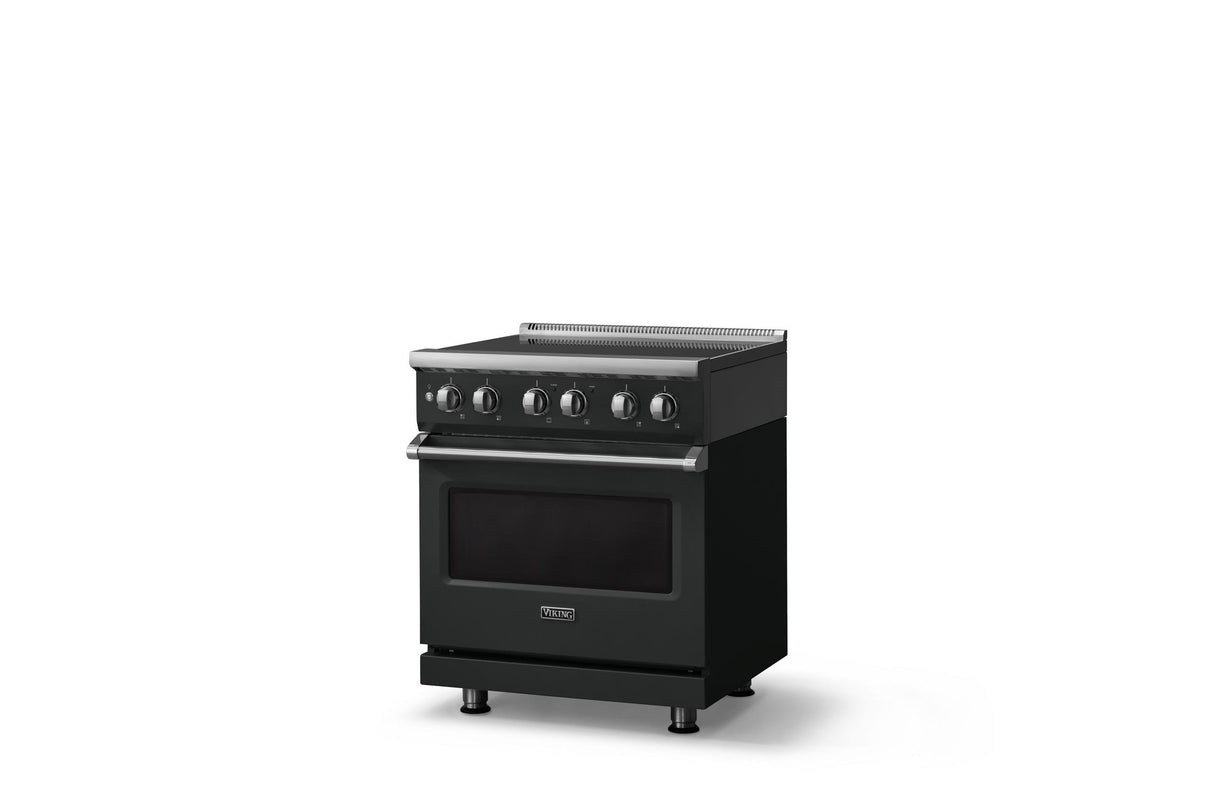 30"W. Induction Range (Finish: Antique Bronze, Trim: Polished Chrome)