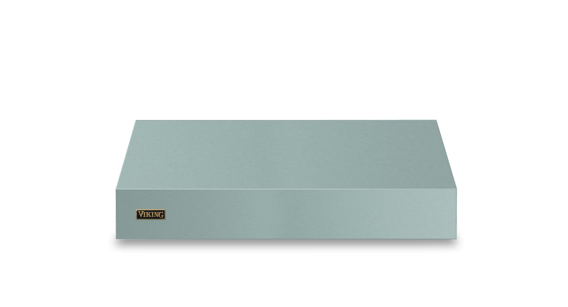36"W. 12"H. Wall Hood + Ventilator (Finish: Splash, Trim: Brushed Brass)