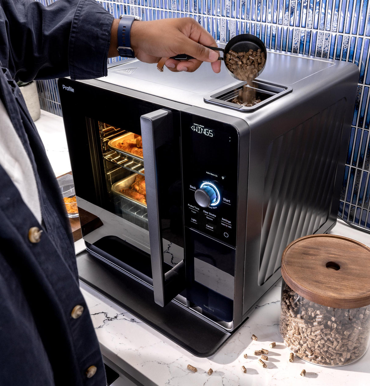 GE Profile™ Smart Indoor Pellet Smoker