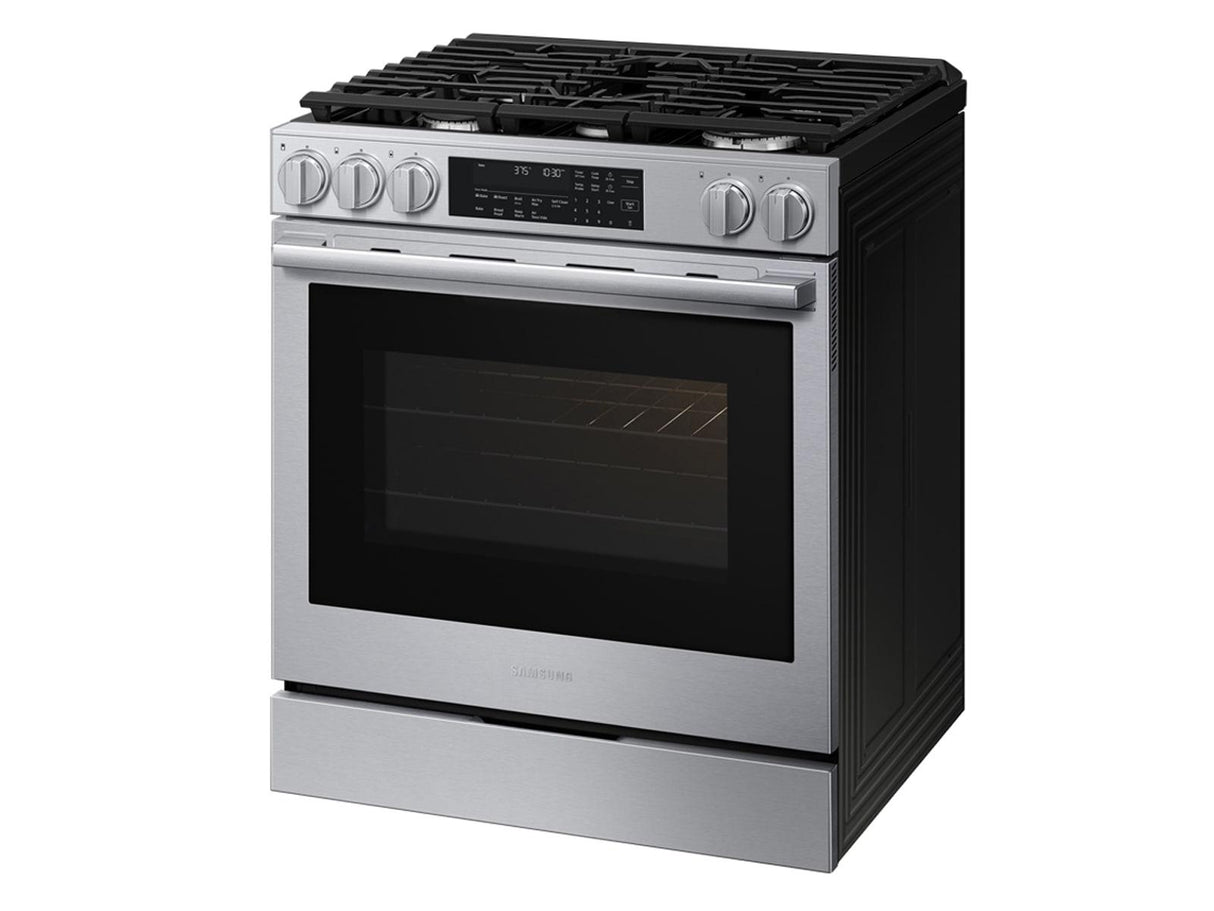 Bespoke Smart Slide-in Dual Fuel Range Pro Style Elite Design Illuminated Knobs Air Fry Max