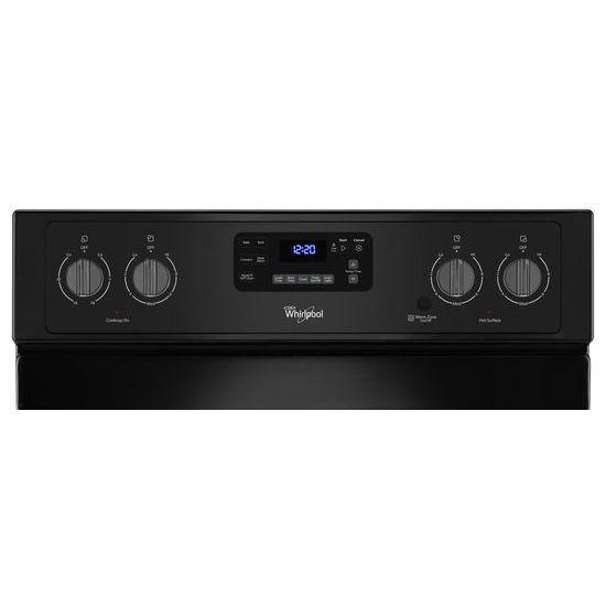 Whirlpool® 6.4 Cu. Ft. Freestanding Electric Range with AquaLift® Self-Cleaning Technology - Black