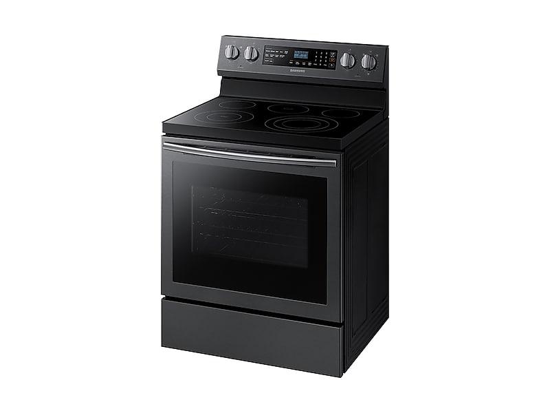 5.9 cu. ft. Freestanding Electric Range with True Convection in Black Stainless Steel