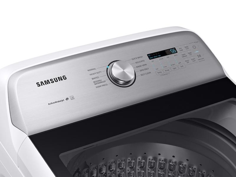 5.4 cu. ft. Top Load Washer with Active WaterJet in White