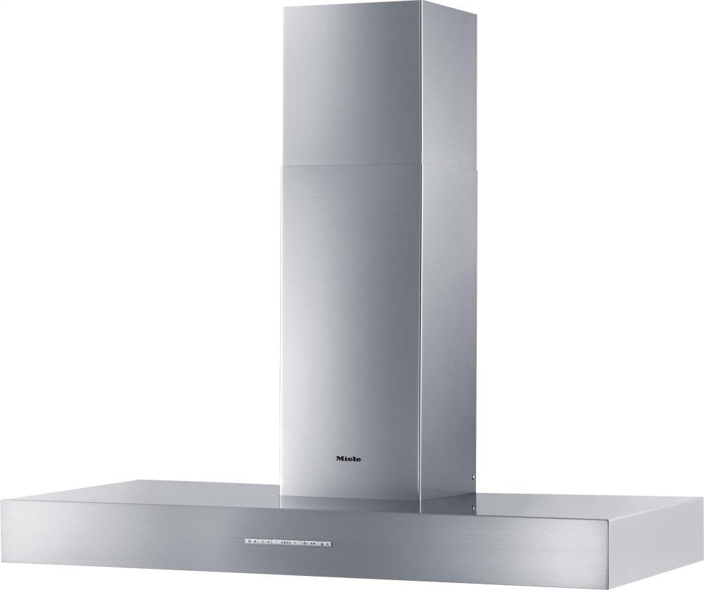 DA 5428 W Puristic Arca Stainless steel - Wall ventilation hood with energy-efficient LED lighting and backlit controls for easy use.