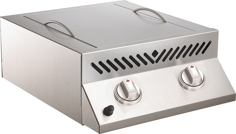 Built-in Flat Top SIZZLE ZONE Two Infrared Burners , Stainless Steel , Natural Gas