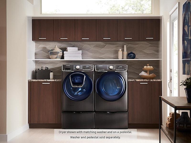 7.5 cu. ft. Gas Dryer in Black Stainless Steel