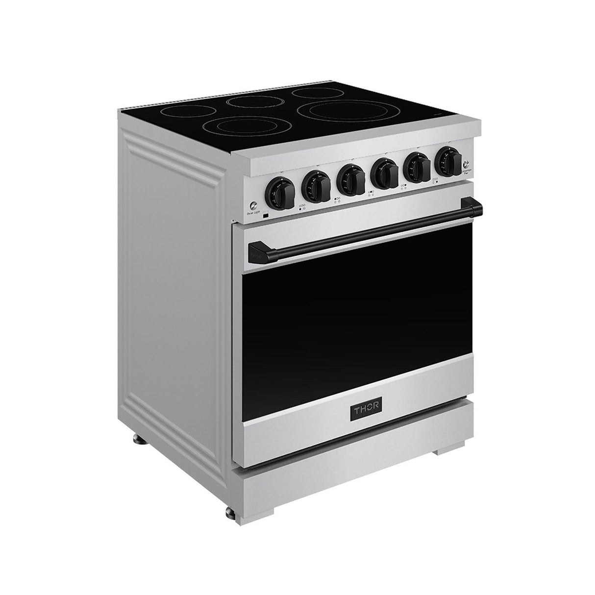 30 Inch Professional Electric Range With Precision Knob Control In Stainless Steel and Black Gordon Ramsay Series