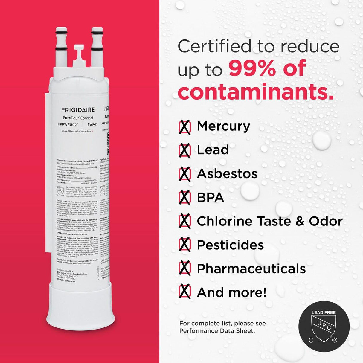 PurePour Connect™ PWF-2™ Water and Ice Refrigerator Filter