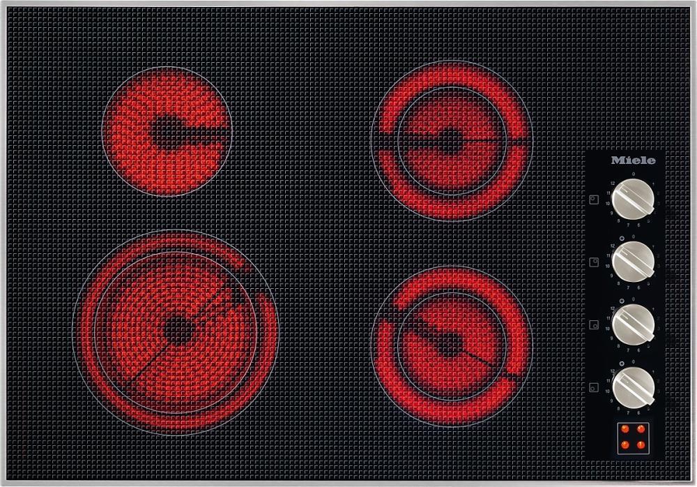 KM 5624 208V Electric cooktop 30 5/8 (775) wide for extremely convenient cooking.
