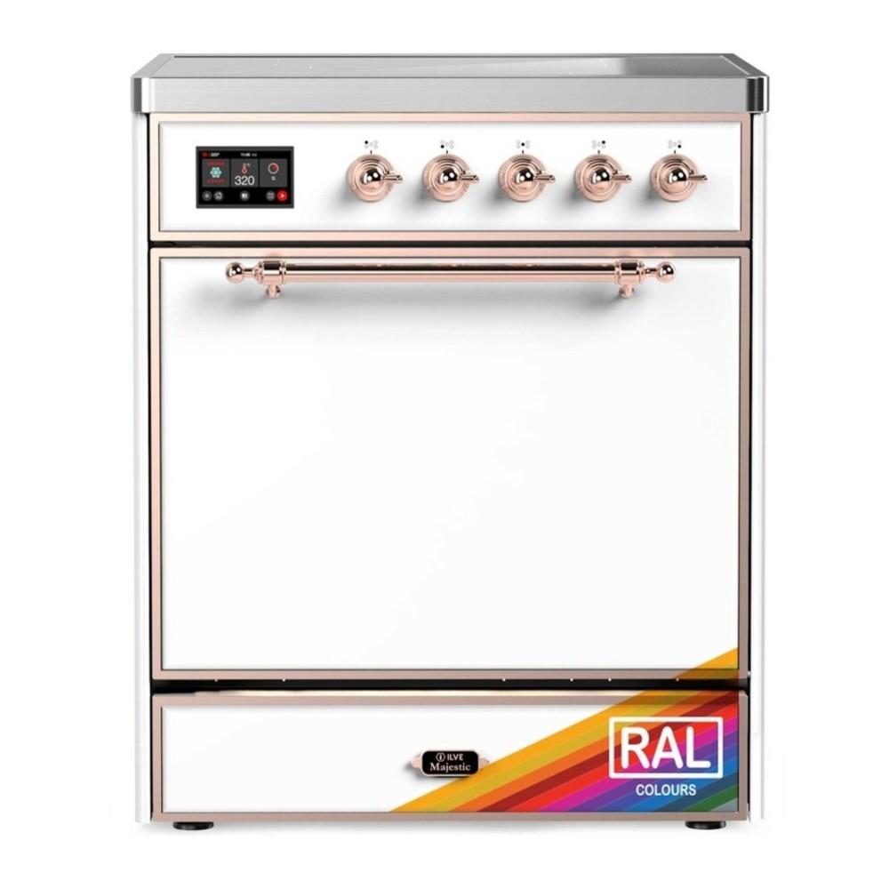 ILVE UMIB30QNR3RAP Majestic III 30 inch Induction Range with 4 Elements, 4 cu. ft. Oven Capacity (Solid Door, RAL, Copper)