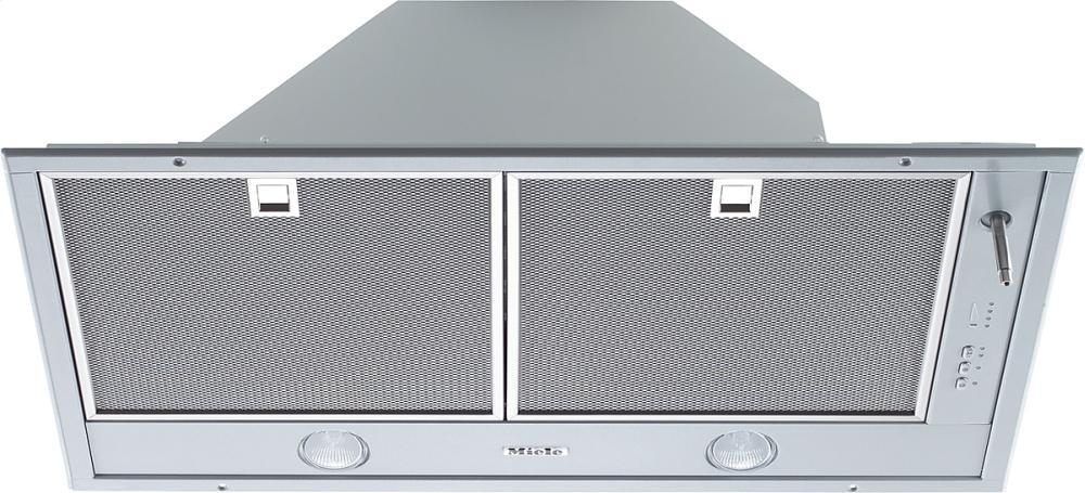 DA 2280 AM Insert ventilation hood with dimmable halogen lighting and joystick for convenient operation.