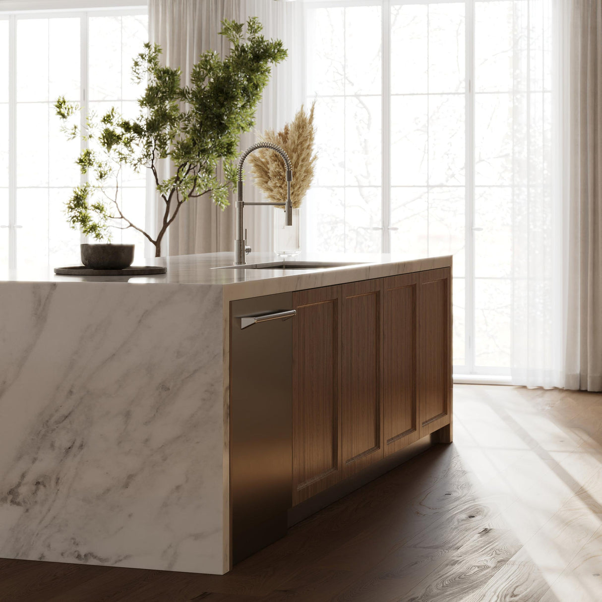 ZLINE Sierra Kitchen Faucet in Chrome (SRA-KF-CH)